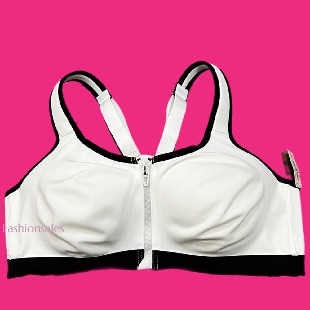 Victoria’s Secret knockout Maximum Support Front Close Sports Bra White